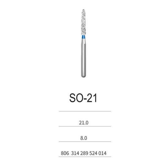 Diamond Burs SO Series 5pcs/pack (new and old packages are shipped randomly) SO-21