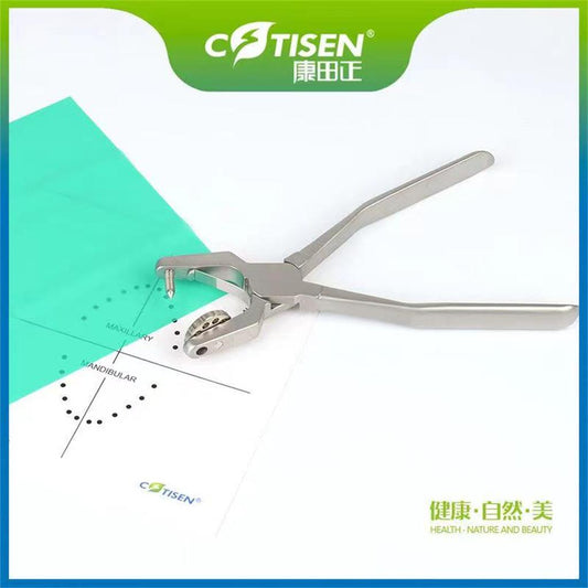 Rubber Dam Hole Punch / Hole Punch Pliers (7 holes) / Barrier Fabric Opener / Rubber Barrier Tool / Rubber Barrier Refill