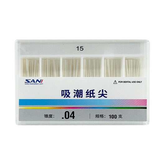 Absorbent Paper Points (04 Taper) , Non Length Mark 100pcs/box 04 20