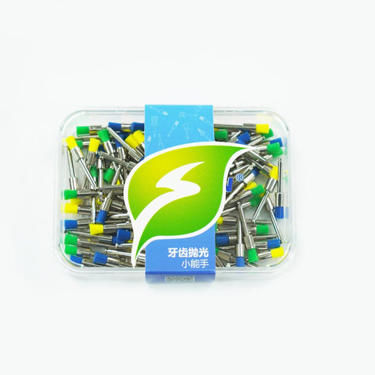 Dental Polishing Brush / Low-speed Curved Machine Polishing Brush / Single-use Dental Care Curved Angle / Cleaning and Polishing Tools 100PCS