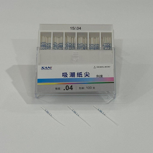 Absorbent Paper Points(04 Tpaer), Length-mark 100pcs/box 04 15