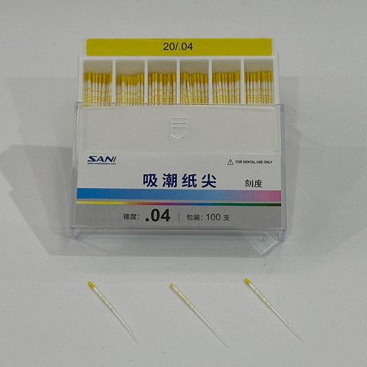 Absorbent Paper Points(04 Tpaer), Length-mark 100pcs/box 04 20