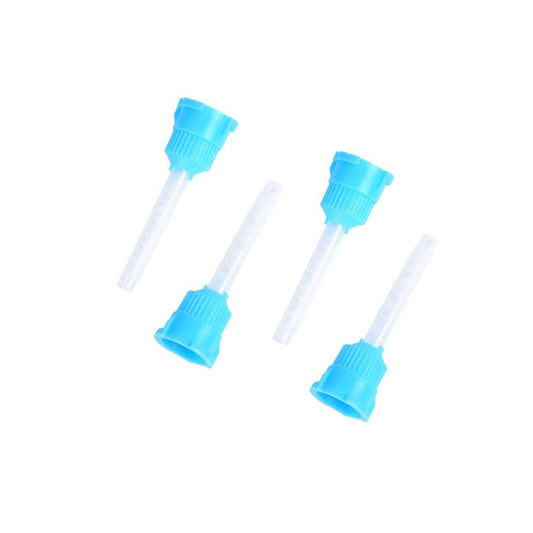 Injection Tip HP09 / Silicone Rubber Mixing Tip 1:1(50pcs/pack│Blue Cap White Core)