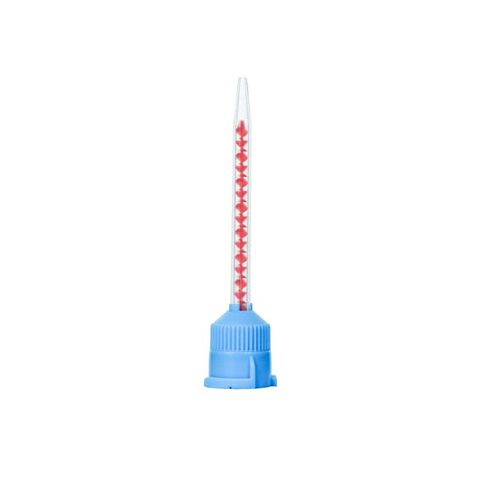Oral Material Injection Head / Mixing Head / Temporary Crown Material Mixing Tube / Blue Cap Orange Core Mixing Head