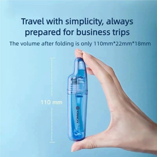 YANDY Orthodontic Toothbrush for Braces Brackets 2 Count,Folding Travel Toothbrush,Easy to Carry,Individual Box