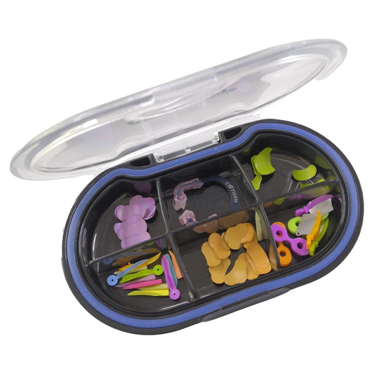 Sectional Matrix Dental Band Wire Mouth with Silicone Clearance Wedge Wooden Guard Tooth Clamping Ring Anti-Stick Material(Strong)