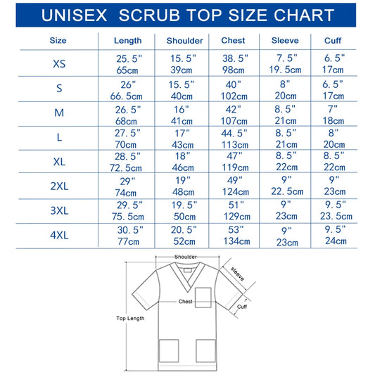 ANNO Hospital Staff Medical Nursing Uniforms Clothing Scrub Tops for Male Female Dental Clinic Supplies Nurse Uniforms Shirt
