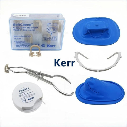 High quality Kerr Dental Non-Punch Rubber Dam Sheet, Mouth Opener & 3D Latex Rubber Dam system for Anterior/Posterior