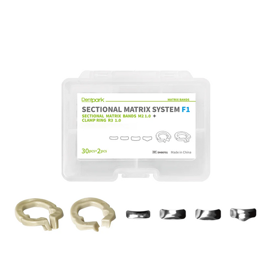 Dentpark Dental Sectional Matrix System Set Metal Matrices Bands Resin Clip Clamp Separating Ring Autoclavable Dentist Tools F1