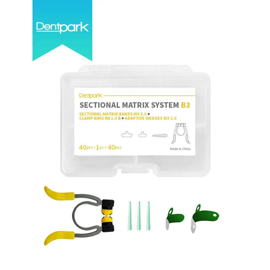 Dentpark/1kit Dental sectional matrix system B3 NiTi ringMatrices for paediatric dentistry primary young permanent teeth