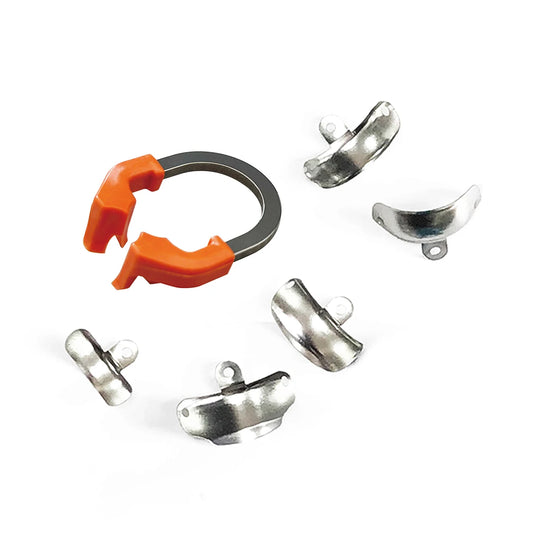 Dentpark Dental Sectional Matrix System D3 - 50pcs Matrix Bands &1 NITI Clamp Ring R7 for class-Ⅱ Composite Resin restoration