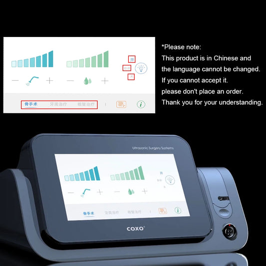 COXO C-Explorer Dental Ultrasonic Surgical System with 7pcs Tips Dental Piezoelectric Bone Cutter Dentistry Tools