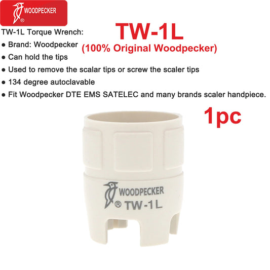 Woodpecker DTE Dental Ultrasonic Scaler Torque Wrench Scaler Tips key TW-1L TW-2L Fit EMS SATELEC NSK Scaler Handpiece TW-1L 1pc