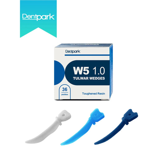 Dentpark/36Pcs or 72Pcs Dental Tulwar Wedges W5 Plastic Tooth Gap Sectional Matrix System Refill With Hole Dentistry Material