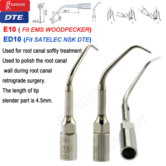 Woodpecker DTE Dental Ultrasonic Scaler Tips Dentistry Ultrasound Scaling Tip Fit EMS SATELEC NSK Dental Products
