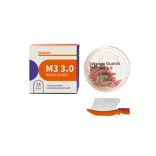 Dentpark/24Pcs or 72Pcs Dental Matrix Wedge Guards M3 Being placed before preparation to protect adjacent tooth Dentistry tool 24pcs medium