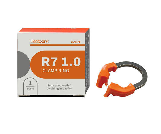 Dentpark Dental Sectional Matrix System D3 - 50pcs Matrix Bands &1 NITI Clamp Ring R7 for class-Ⅱ Composite Resin restoration R7-1PC