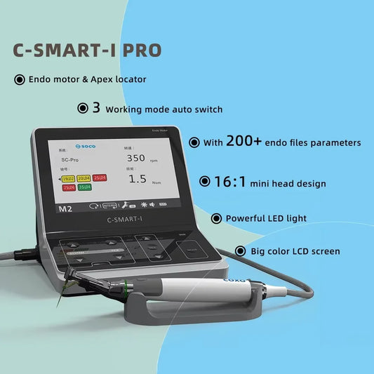 COXO C Smart I PRO Dental Equipment LCD Display Dental Wireless Endomotor with Apex Locator Dental Rotary Endo Motor