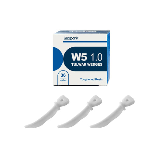 Dentpark/36Pcs or 72Pcs Dental Tulwar Wedges W5 Plastic Tooth Gap Sectional Matrix System Refill With Hole Dentistry Material 36pcs large