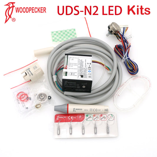 Woodpecker Ultrasonic Scaler Dental Scaler Build In UDS N2 LED Kit With HW-5L Detachable Handpiece Cable Dentistry Unit Fit EMS UDS N2-LED Kits