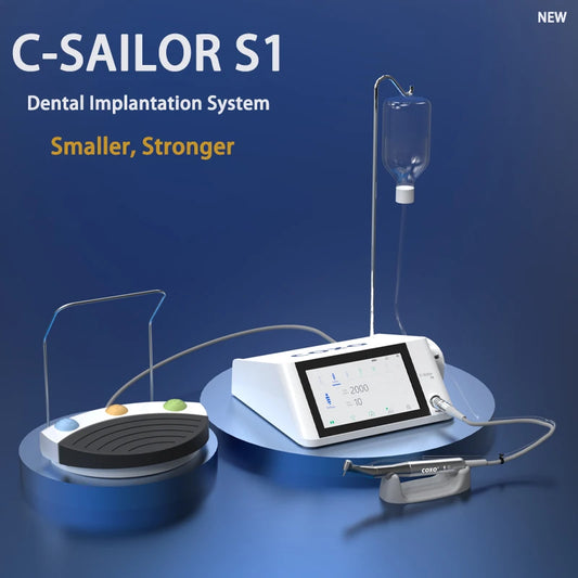 COXO C-SAILOR S1 Dental Implant System 4th Generation Hummingbird Brushless Motor with metal interface for greater durability.