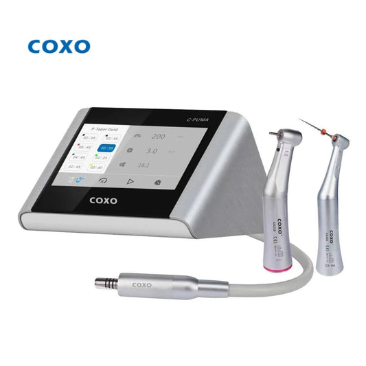 COXO Dental Motor C-Puma Master Electric Motor With 1:5 & 6:1 Contra Angle Full Touch Micromotor Dentistry Tool