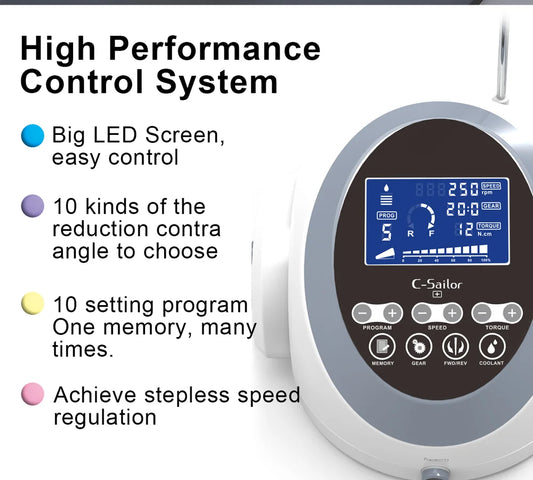 Dental COXO C-Sailor implantation systems big LED screen easy control surgical brushless motor Dental oral equipment