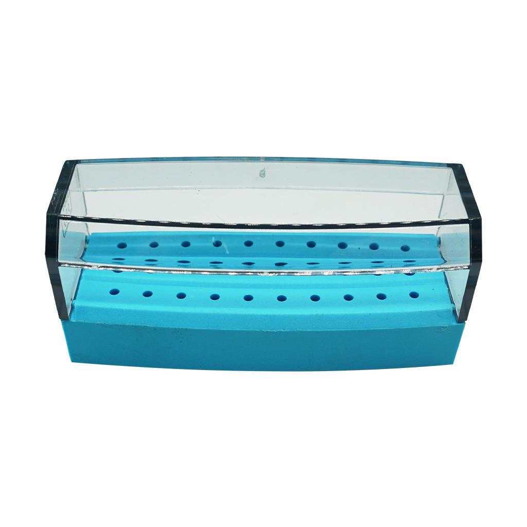 Universal High and Low Speed Needle High-temperature and High-pressure Disinfection Rack / Disinfection Box Semi-open type 30 Light blue SO15D