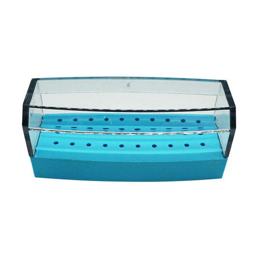 Universal High and Low Speed Needle High-temperature and High-pressure Disinfection Rack / Disinfection Box Semi-open type 30 Light blue SO15D