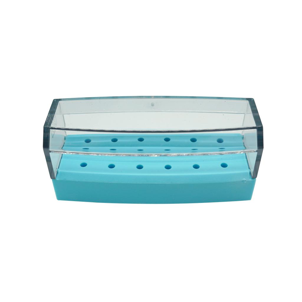 Sterilization Rack/Cassette for Low-speed Lathe Needles Semi-open Type 18 Autoclave Light Blue SO15E
