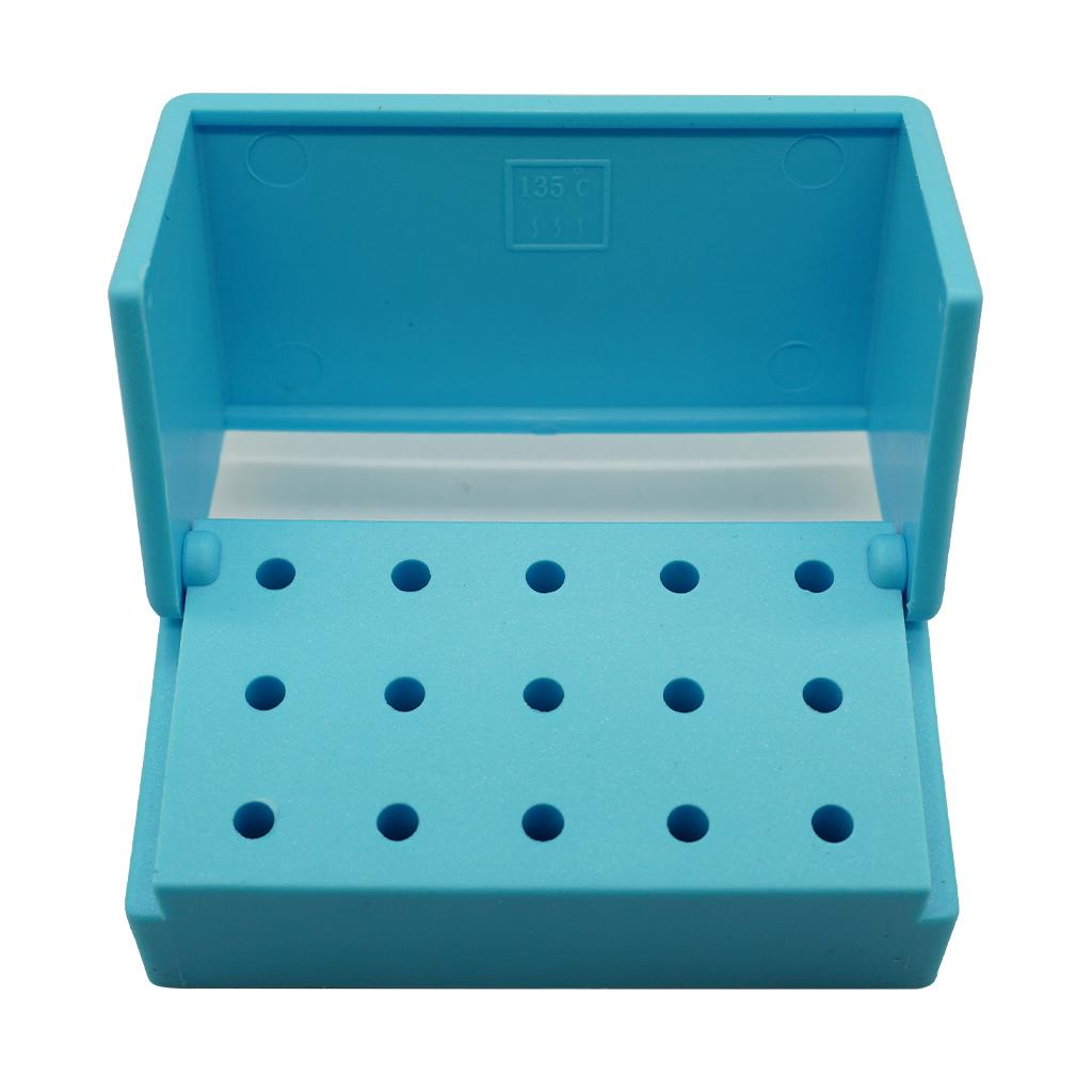 Sterilization Rack/Cassette for Low-speed Lathe Needles Type 15 Light Blue S037B
