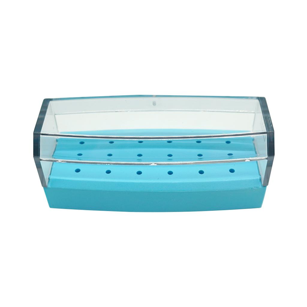Sterilization Rack/Cassette for High-speed Needles Semi-open Type 18 Light Blue S015A