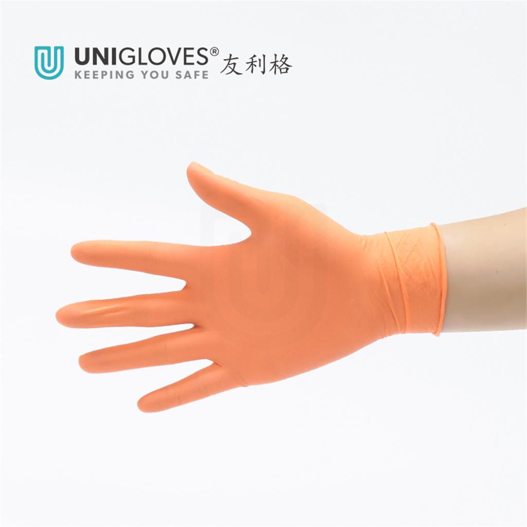 Disposable Excellent Powder Free Examination Gloves 100pcs/box M（COMFORT ORANGE-U1100）