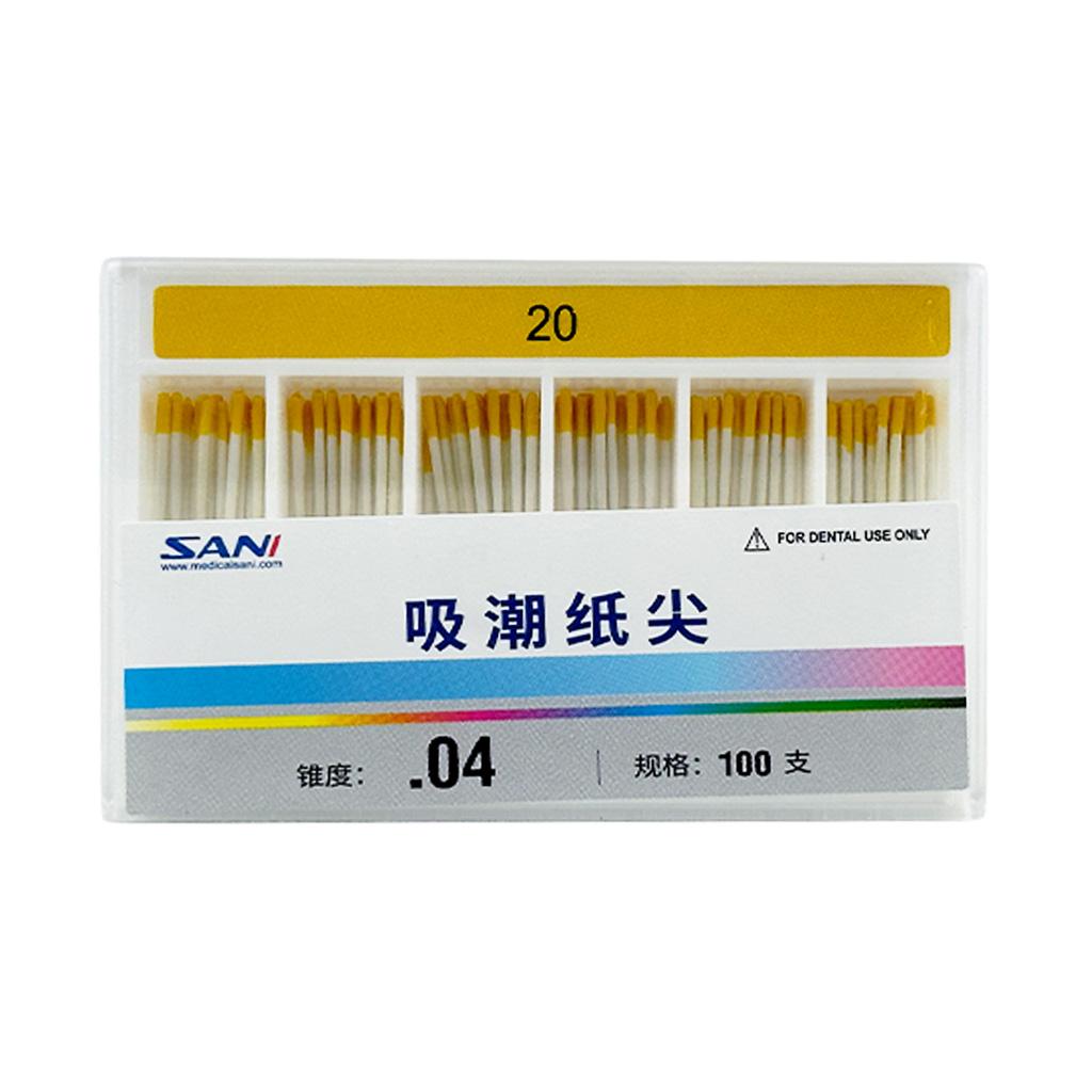 Absorbent Paper Points (04 Taper) , Non Length Mark 100pcs/box 04 25