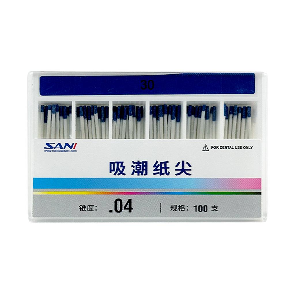 Absorbent Paper Points (04 Taper) , Non Length Mark 100pcs/box 04 30
