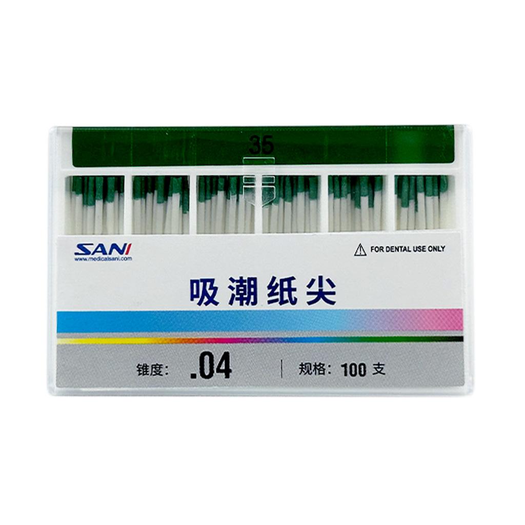 Absorbent Paper Points (04 Taper) , Non Length Mark 100pcs/box 04 35