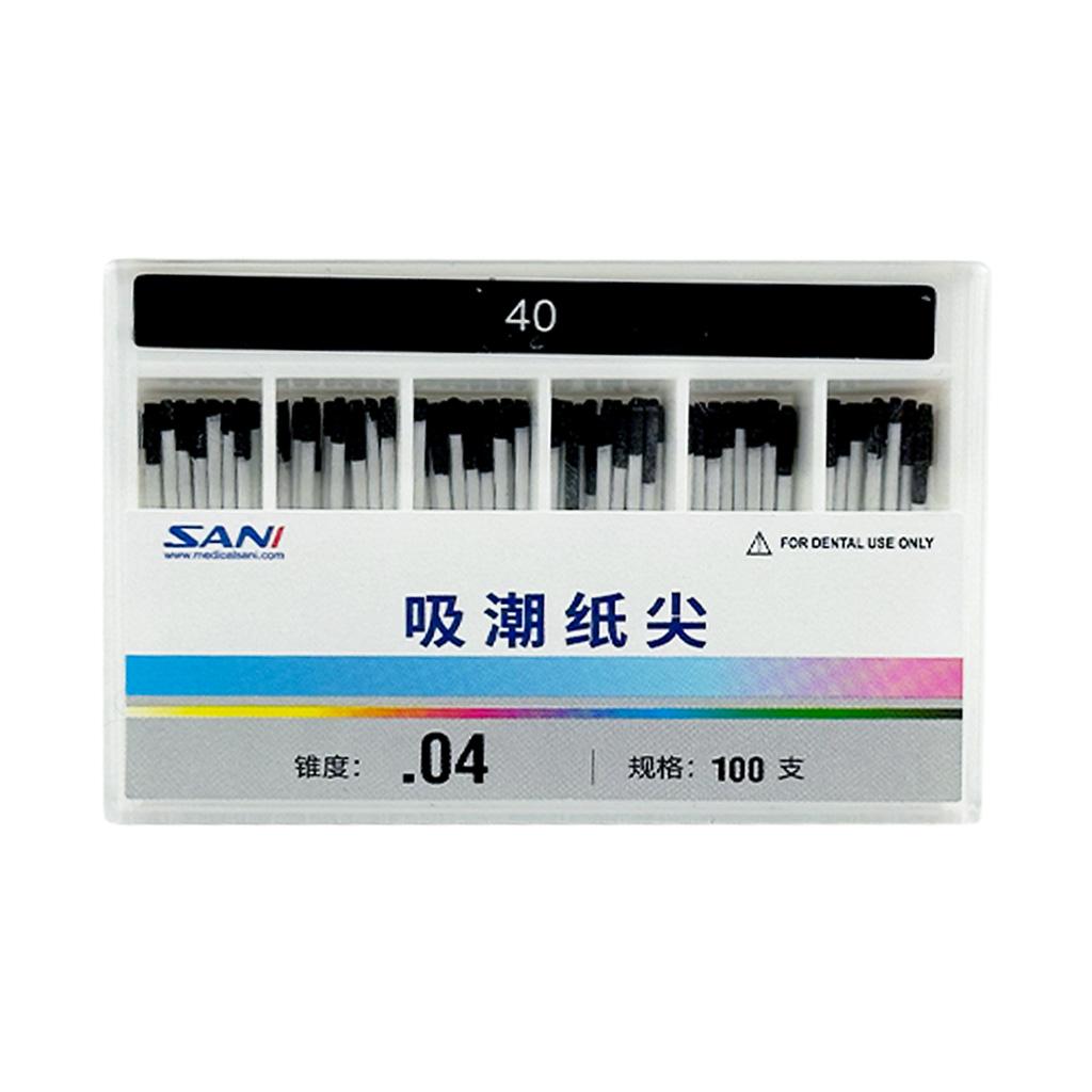 Absorbent Paper Points (04 Taper) , Non Length Mark 100pcs/box 04 40