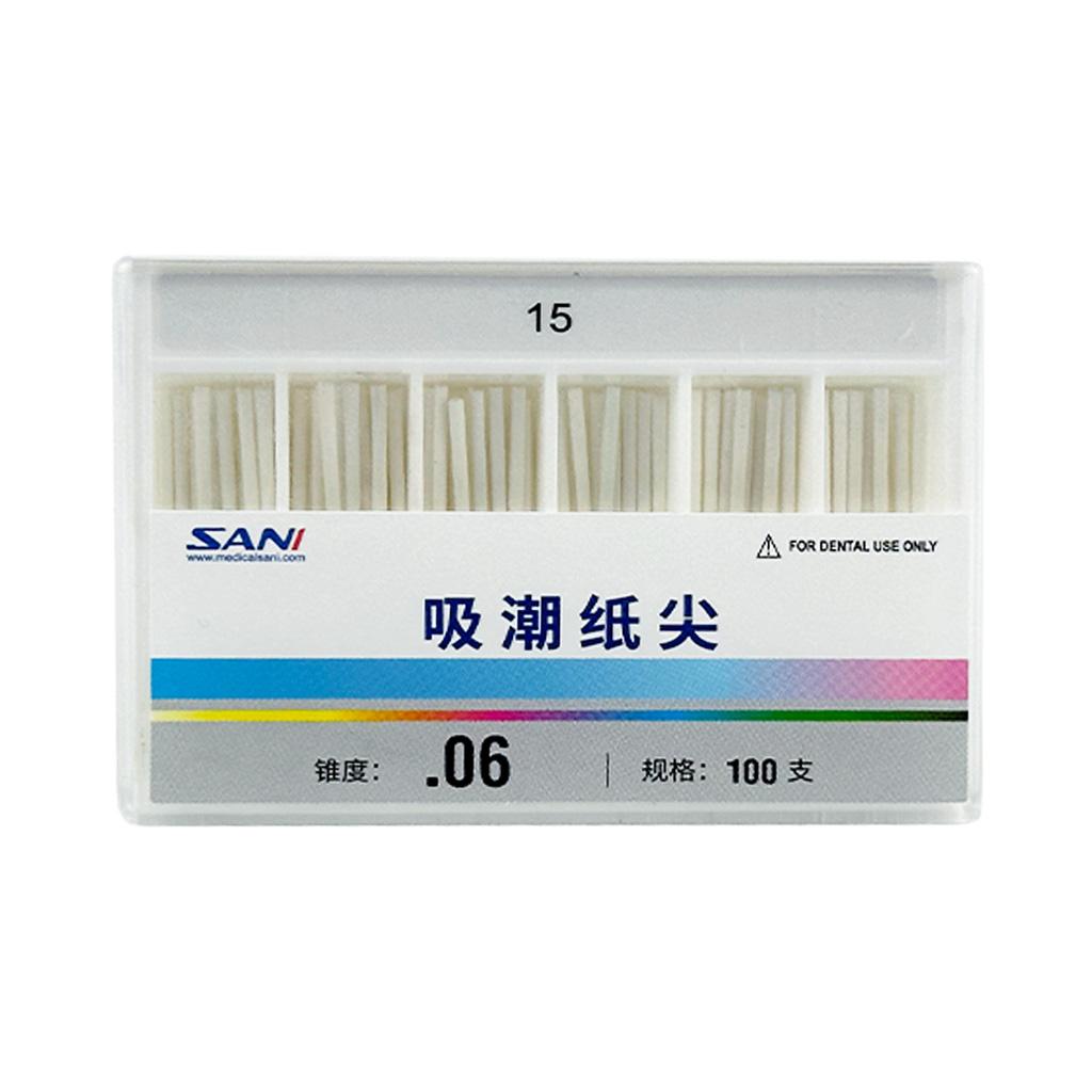 Absorbent Paper Points（06 Taper）, Non Length-mark 100pcs/box 06 15