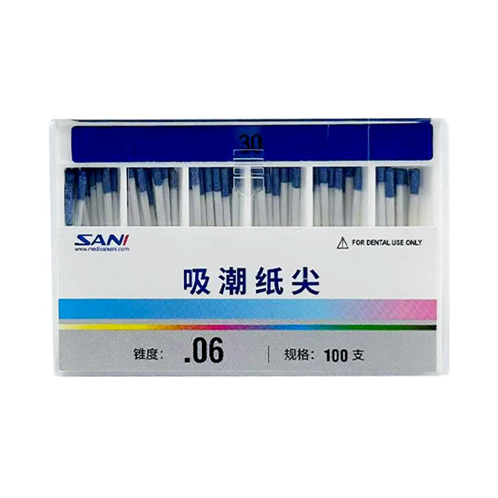 Absorbent Paper Points（06 Taper）, Non Length-mark 100pcs/box 06 30