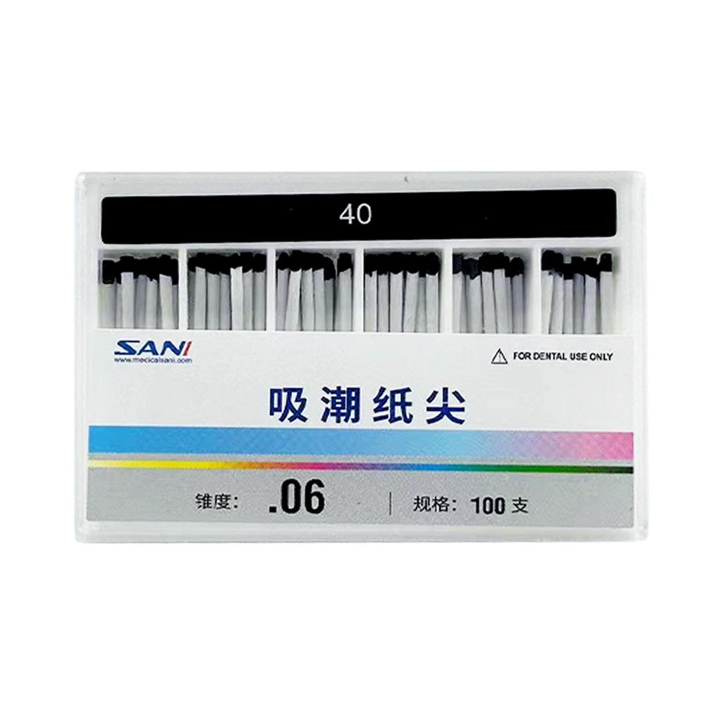 Absorbent Paper Points（06 Taper）, Non Length-mark 100pcs/box 06 40