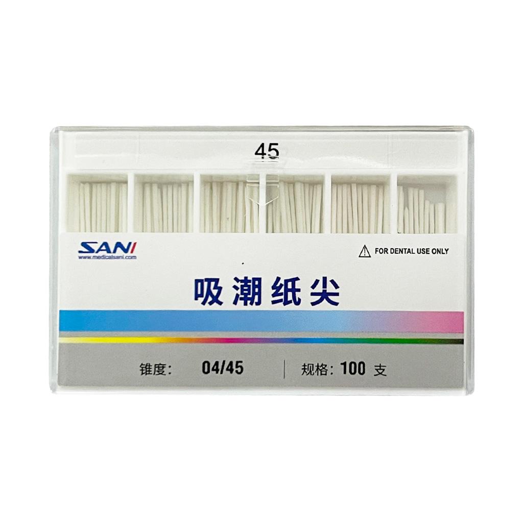 Absorbent Paper Points (04 Taper) , Non Length Mark 100pcs/box 04 45