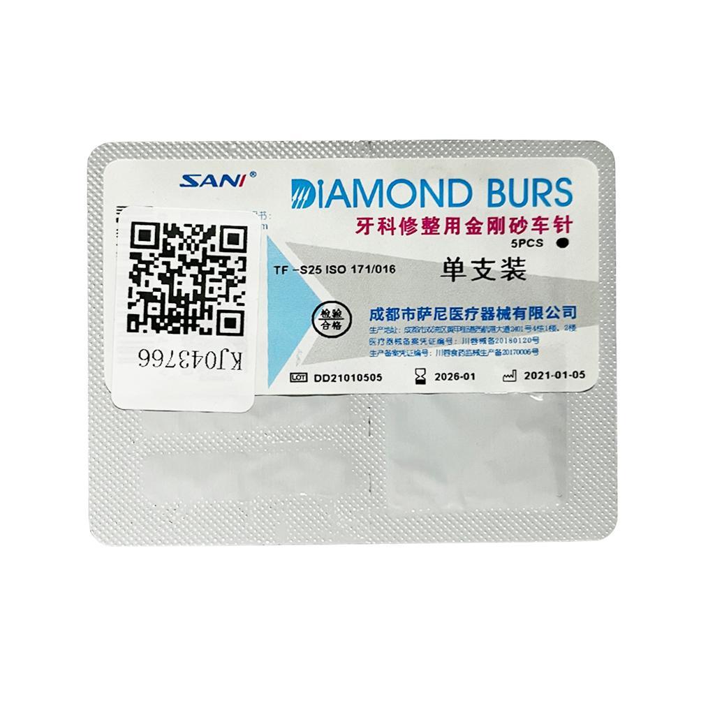 Diamond Burs TF Series 5pcs/pack TF-42