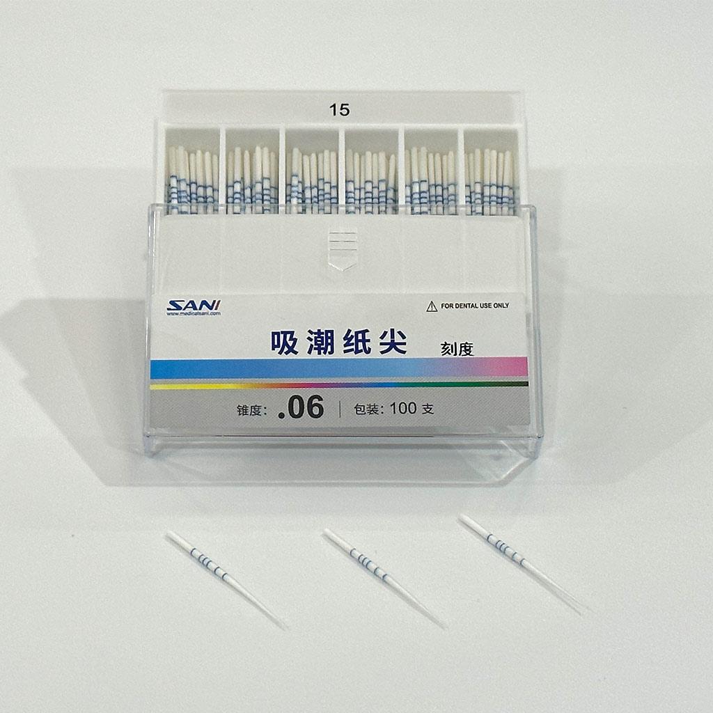 Absorbent Paper Points(06 Taper),Length-mark 100pcs/box 04 15