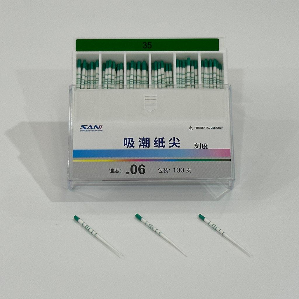 Absorbent Paper Points(06 Taper),Length-mark 100pcs/box 04 35