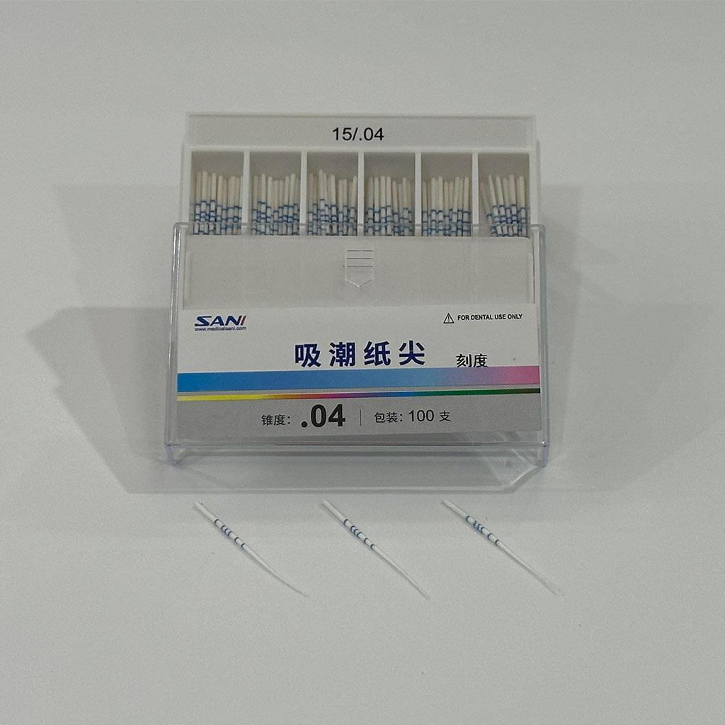 Absorbent Paper Points(04 Tpaer), Length-mark 100pcs/box 04 15