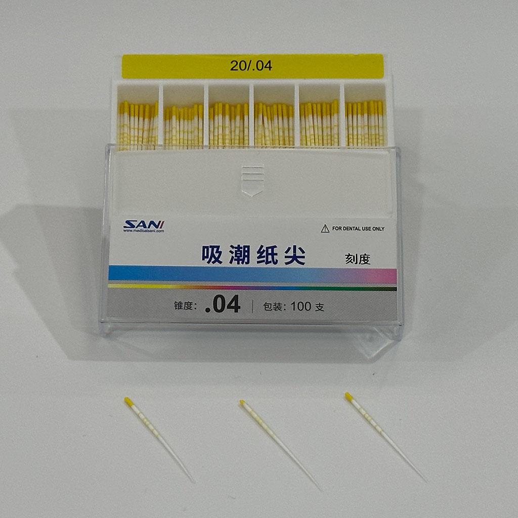 Absorbent Paper Points(04 Tpaer), Length-mark 100pcs/box 04 20
