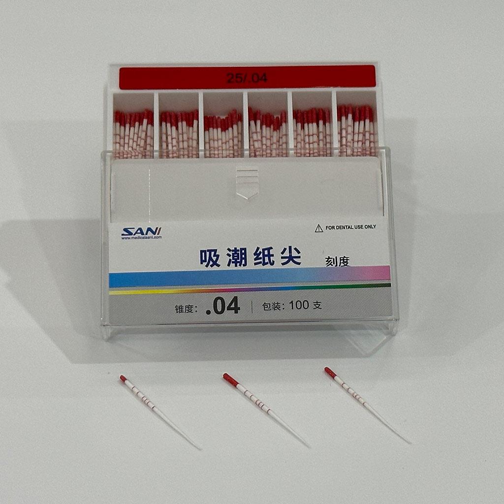 Absorbent Paper Points(04 Tpaer), Length-mark 100pcs/box 04 25