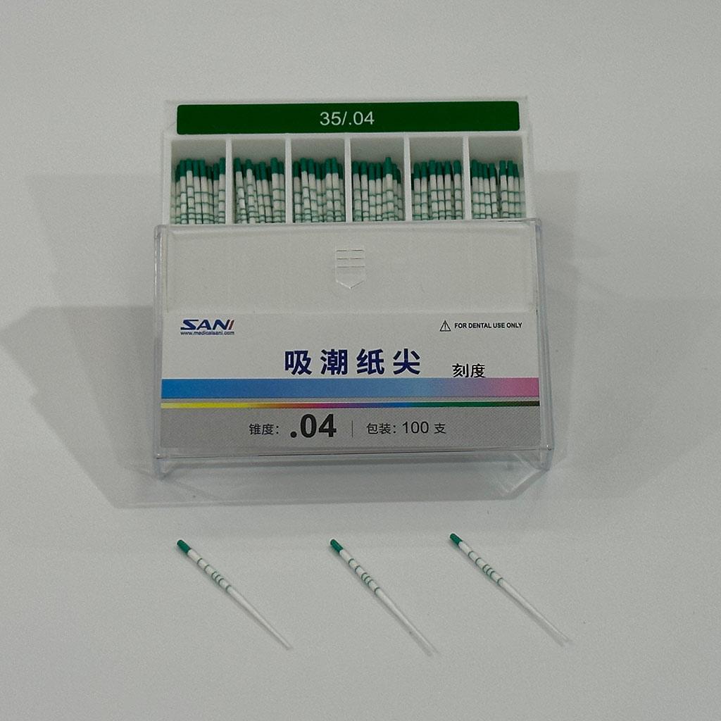 Absorbent Paper Points(04 Tpaer), Length-mark 100pcs/box 04 35