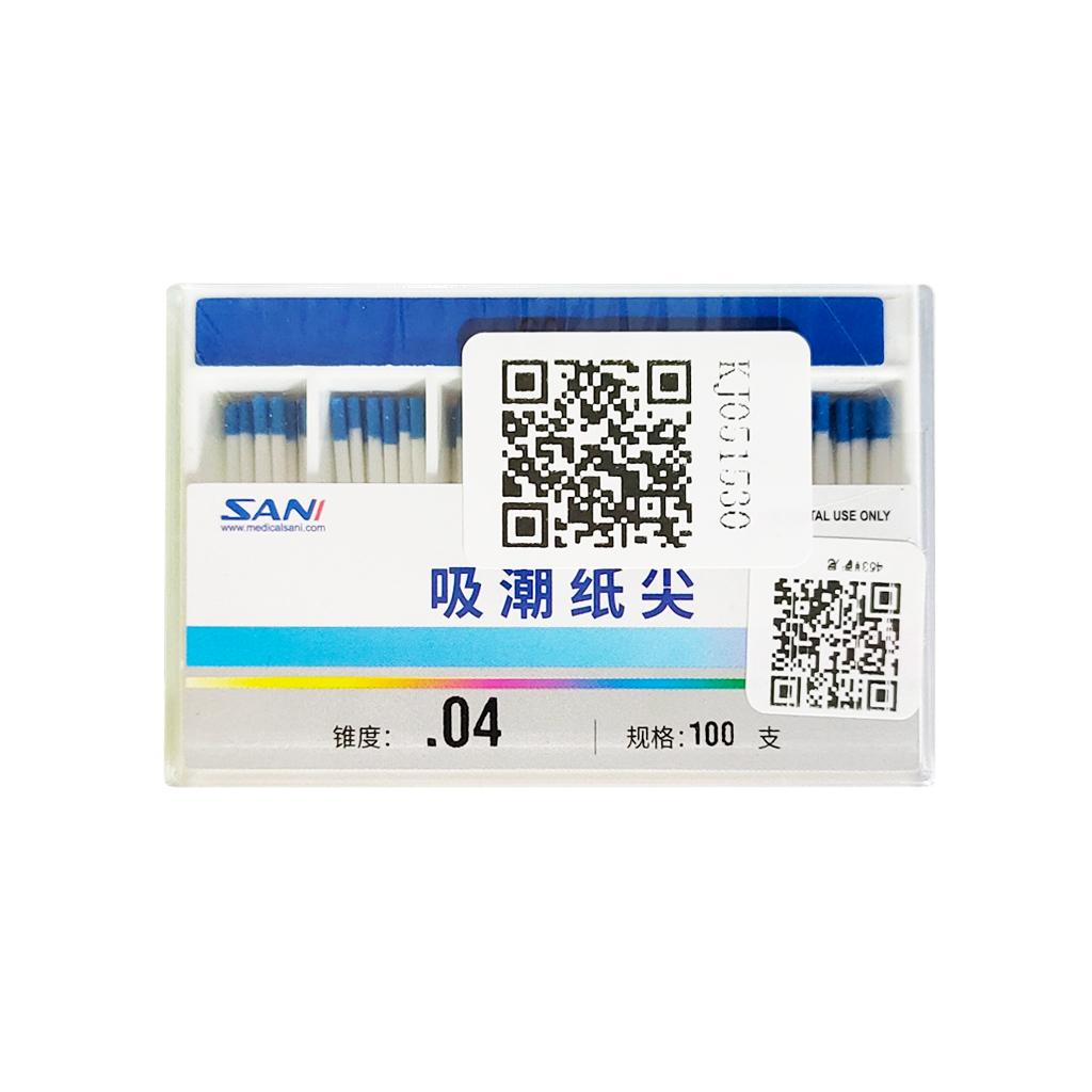 Absorbent Paper Points (04 Taper) , Non Length Mark 100pcs/box 04 60
