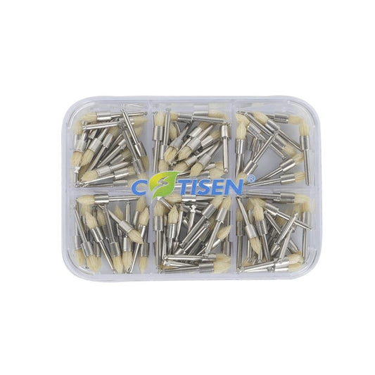 Dental Polishing Brush/low Speed Curved Machine Polishing Brush/Disposable Dental Care Curved Angle/Cleaning and Polishing Tools 100pcs/box
